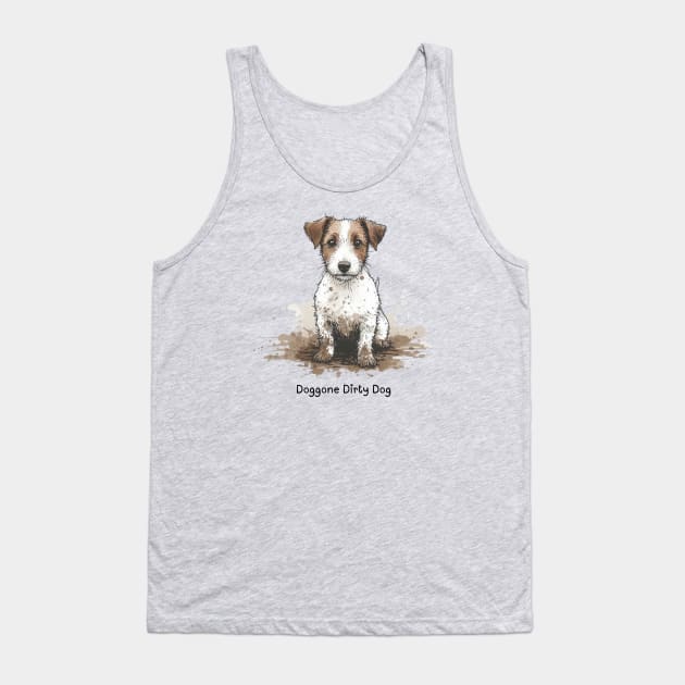 Doggone Dirty Dog - Jack Russell Terrier Tank Top by ZogDog Pro